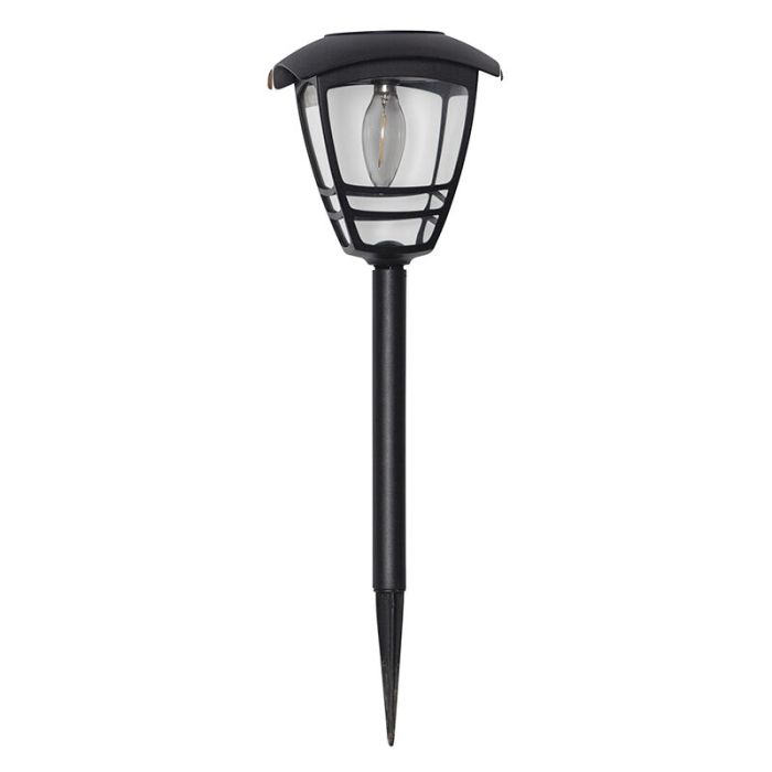 Klassieke solar prikspots zwart, Adne, 0,3W, 3000K LED, IP44