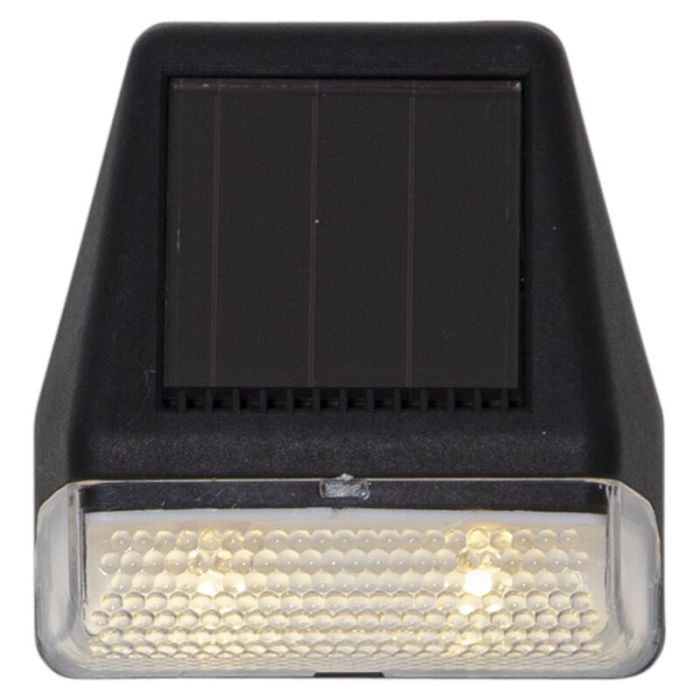 3-pak solar wandlampen Ammar, zwart, met schemersensor