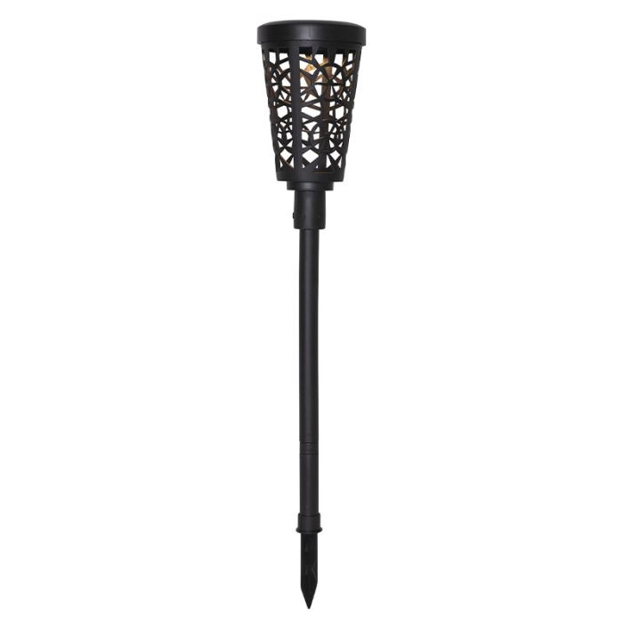 Kunststof solar prikspots zwart, Amresh, 0,03W, 3000K LED, IP44