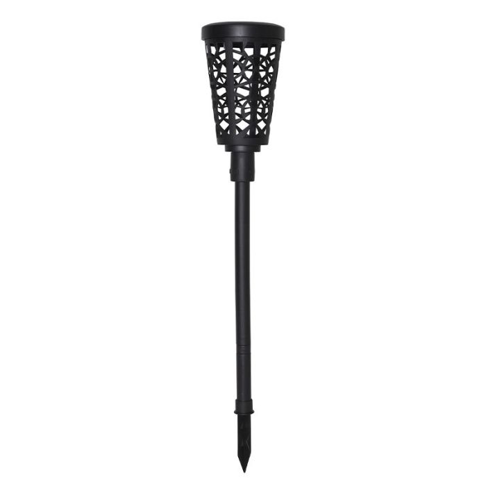 Kunststof solar prikspots zwart, Amresh, 0,03W, 3000K LED, IP44