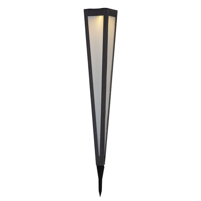 Metalen solar prikspots zwart, Adrena, 0,03W, 3000K LED, IP44