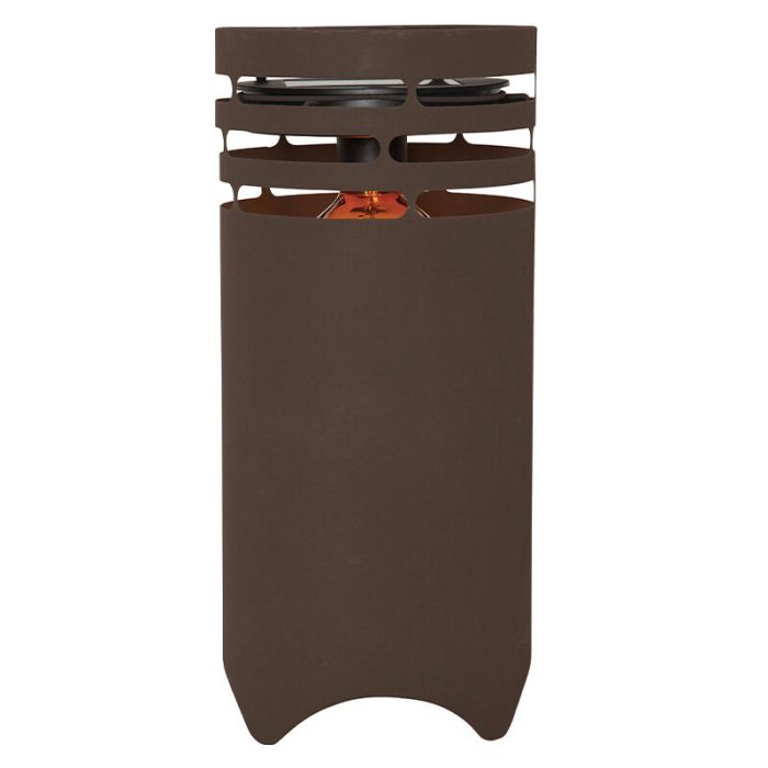 Ronde solar lantaarn Aidan, zwart, 40 cm breed