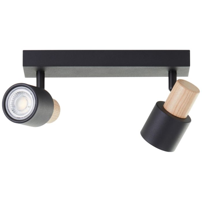 Moderne plafondspot zwart, Soscha