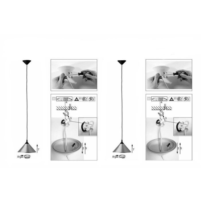 Brit goedkope hanglamp - Zwart