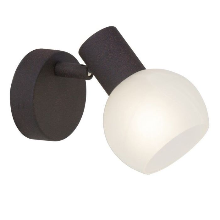Glazen wandlamp bruin, Bertus