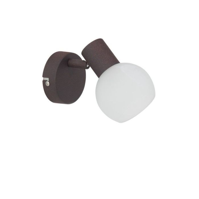 Glazen wandlamp bruin, Bertus