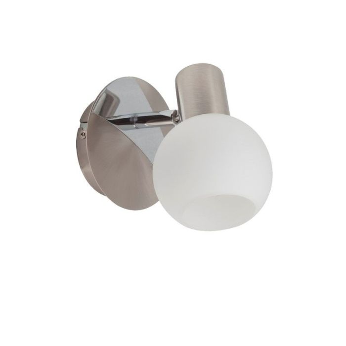 Glazen wandlamp chroom, Ronaldo