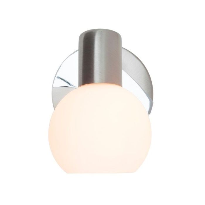 Glazen wandlamp chroom, Ronaldo