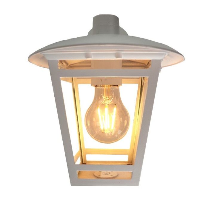 Moderne buitenlamp wit, Jedidjah, IP44