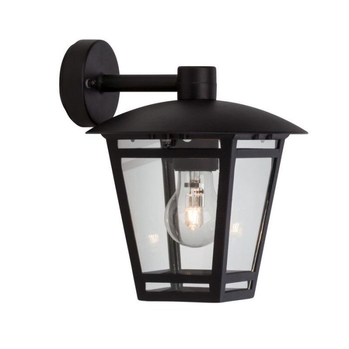 Moderne buitenlamp zwart, Jedidjah, IP44