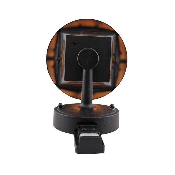 Moderne buiten wandlamp met bewegingssensor zwart, Jedidjah, IP44