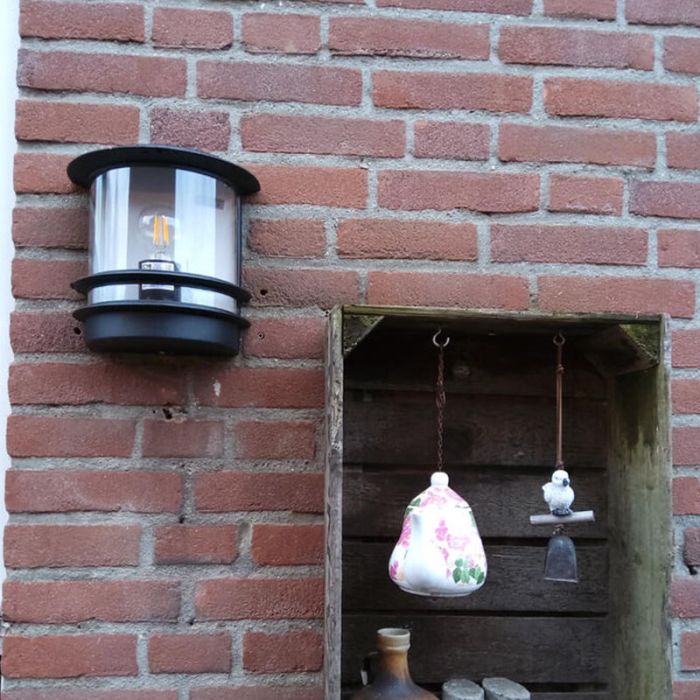 Zwarte buiten wandlamp Zare
