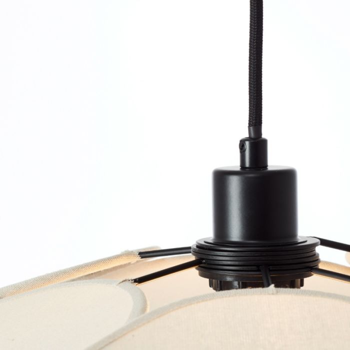 Landelijke hanglamp beige, Tomer