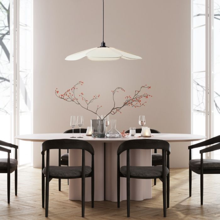 Landelijke hanglamp beige, Tomer