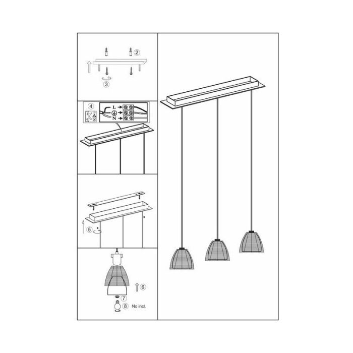 Moderne hanglamp brons, Amela