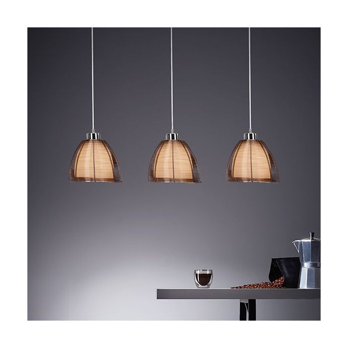 Moderne hanglamp brons, Amela
