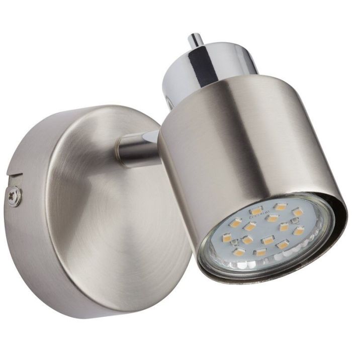 Moderne wandlamp Fenne, Nikkel, Chroom