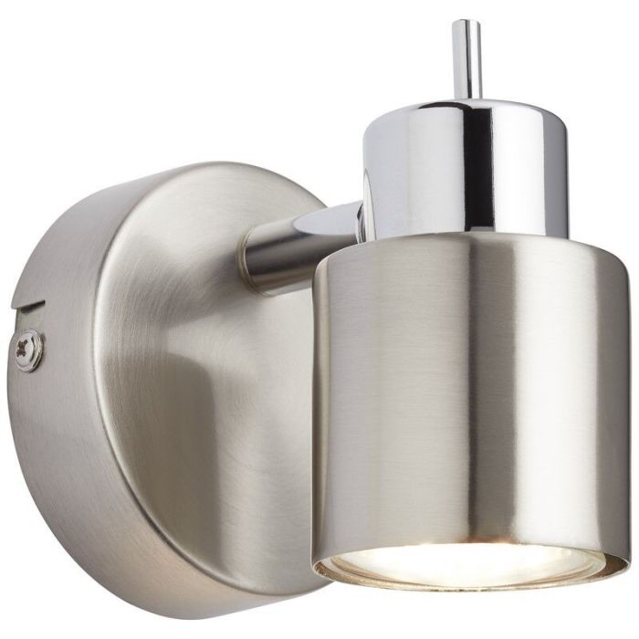 Moderne wandlamp Fenne, Nikkel, Chroom