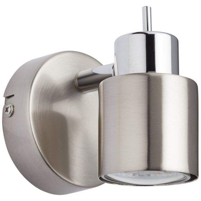 Moderne wandlamp Fenne, Nikkel, Chroom