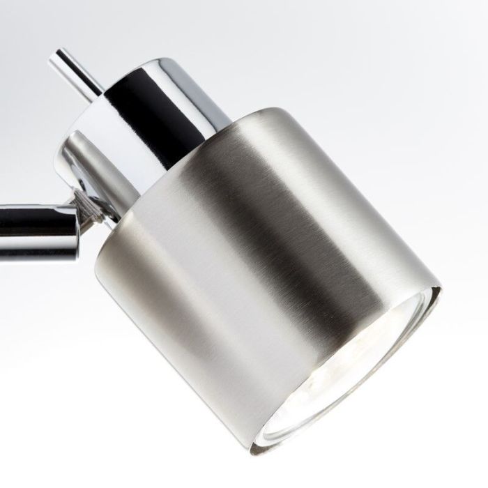 Moderne wandlamp Fenne, Nikkel, Chroom