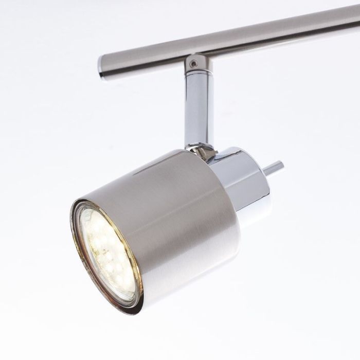 Moderne plafondlamp Fenne, Nikkel, Chroom
