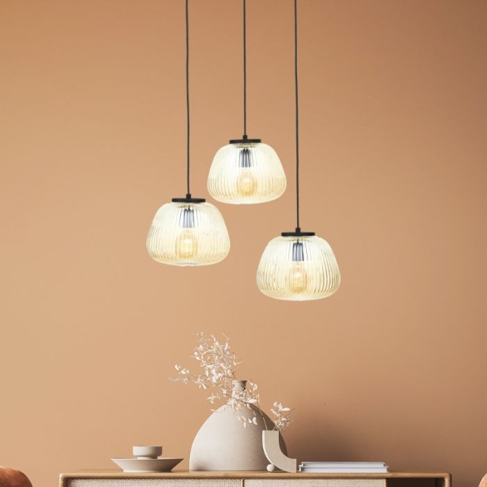 Retro hanglamp amber, Neha