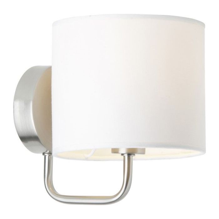 Stoffen wandlamp wit, Bahar