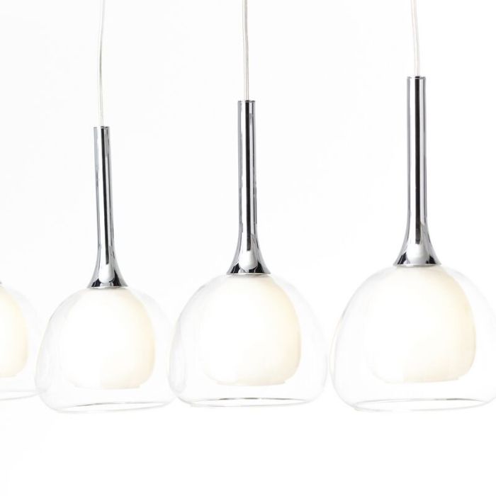 Moderne eettafel hanglamp Emmelien, Metaal