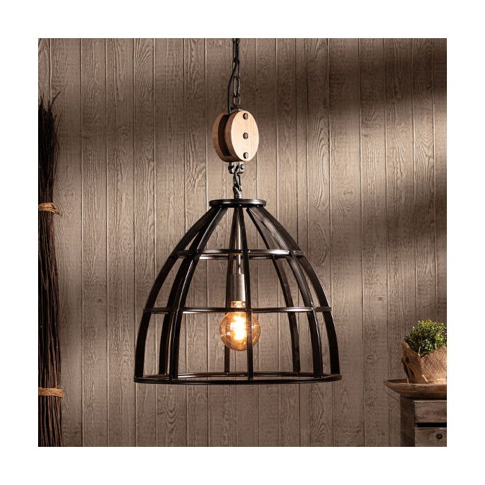 Industriële hanglamp zwart, Esmee