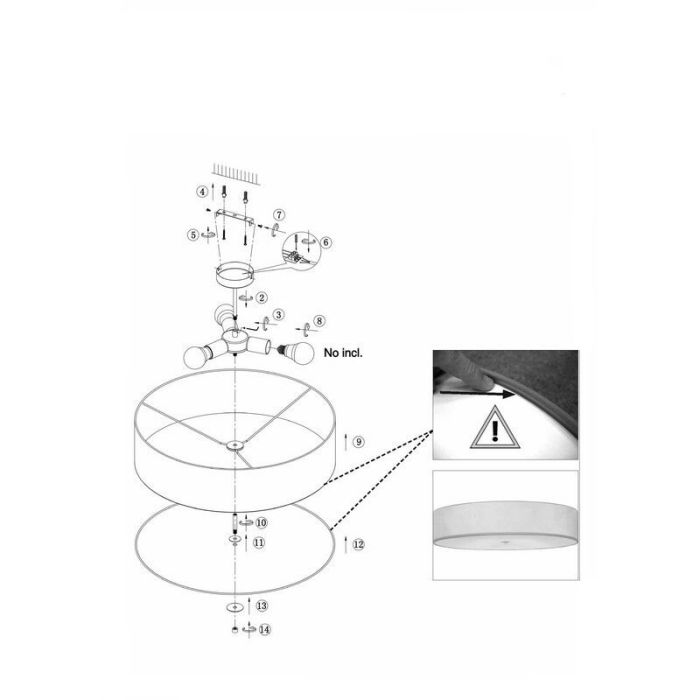 Moderne plafondlamp antraciet, Tjit