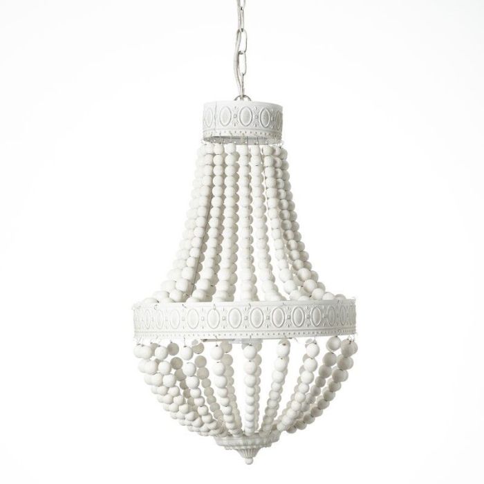 Klassieke hanglamp Nikki, Wit