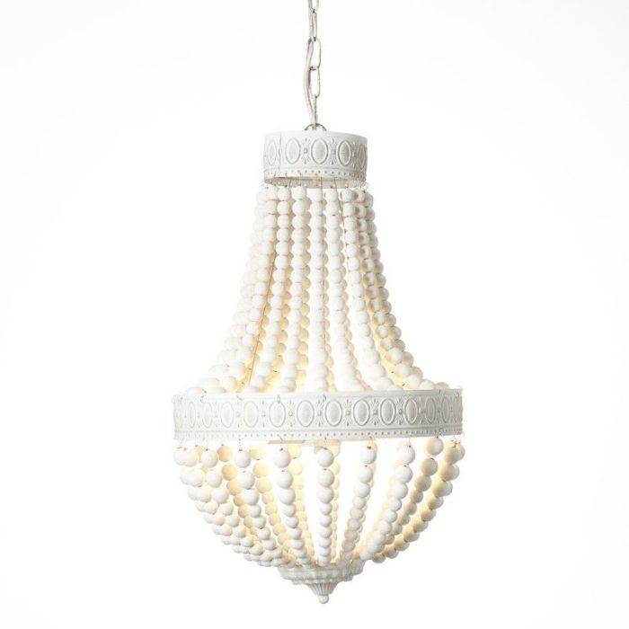 Klassieke hanglamp Nikki, Wit