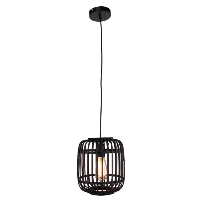 Moderne Hanglamp Brain, Zwart, hout