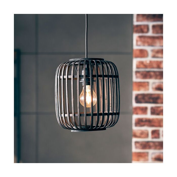 Moderne Hanglamp Brain, Zwart, hout