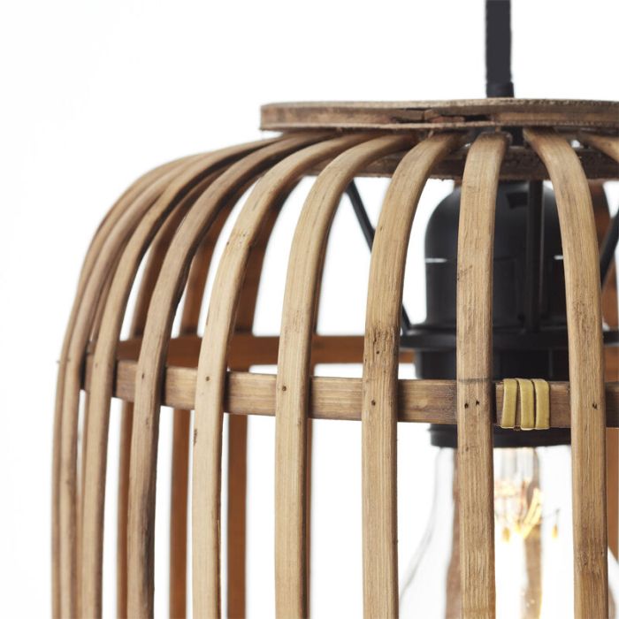 Moderne Hanglamp Brain, Bruin, hout