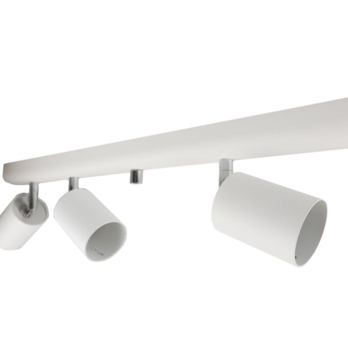 Witte, moderne plafondspot Rem, Extra breed