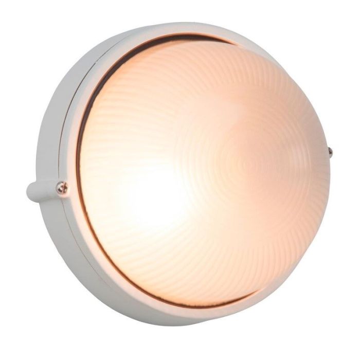 Glazen buitenlamp wit, Trishana, IP44