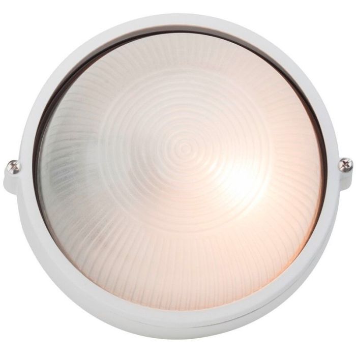Glazen buitenlamp wit, Trishana, IP44