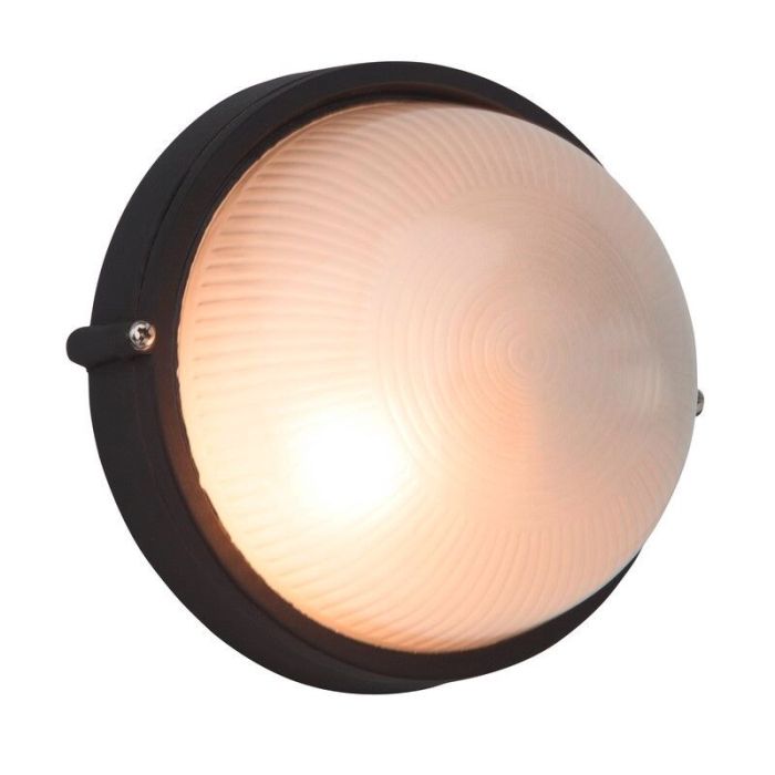 Glazen buitenlamp zwart, Trishana, IP44