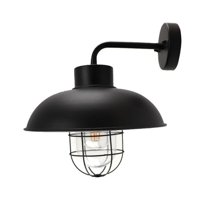 Industriële buitenlamp zwart, Jaymiley, IP44