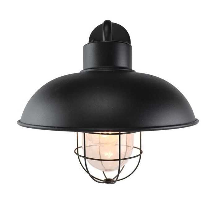 Industriële buitenlamp zwart, Jaymiley, IP44