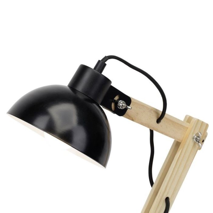 Moderne bureaulamp zwart, Allegra, met schakelaar