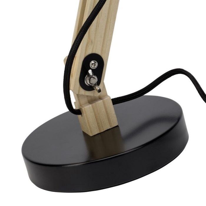 Moderne bureaulamp zwart, Allegra, met schakelaar