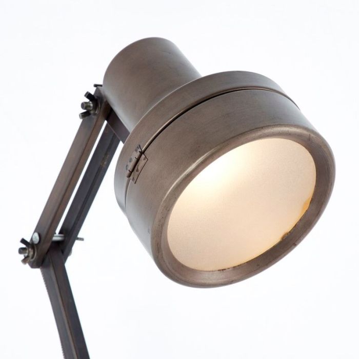 Retro tafellamp Eliza, Zwart Staal