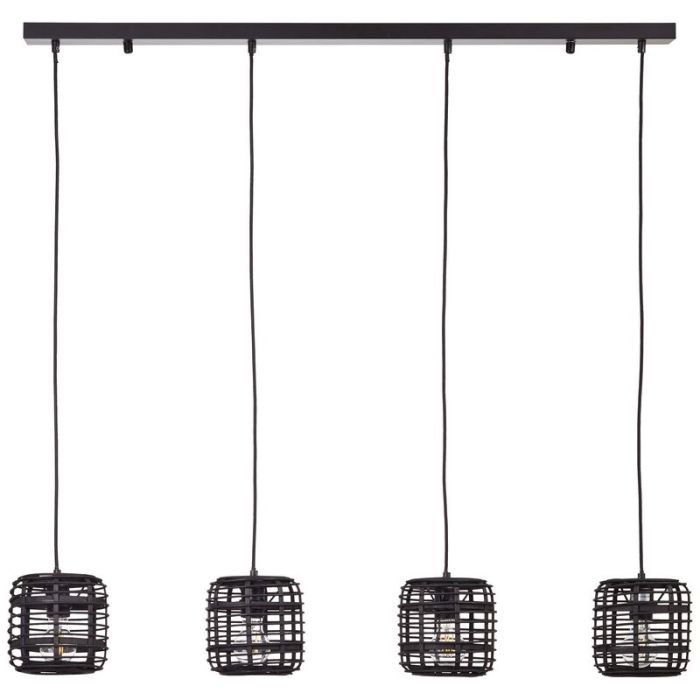 Landelijke eettafel hanglamp Deacon, Metaal