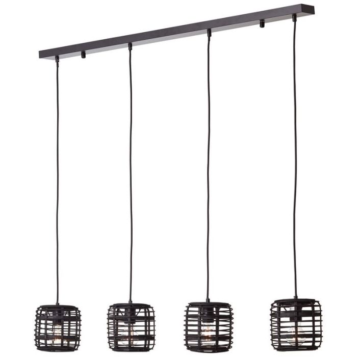 Landelijke eettafel hanglamp Deacon, Metaal