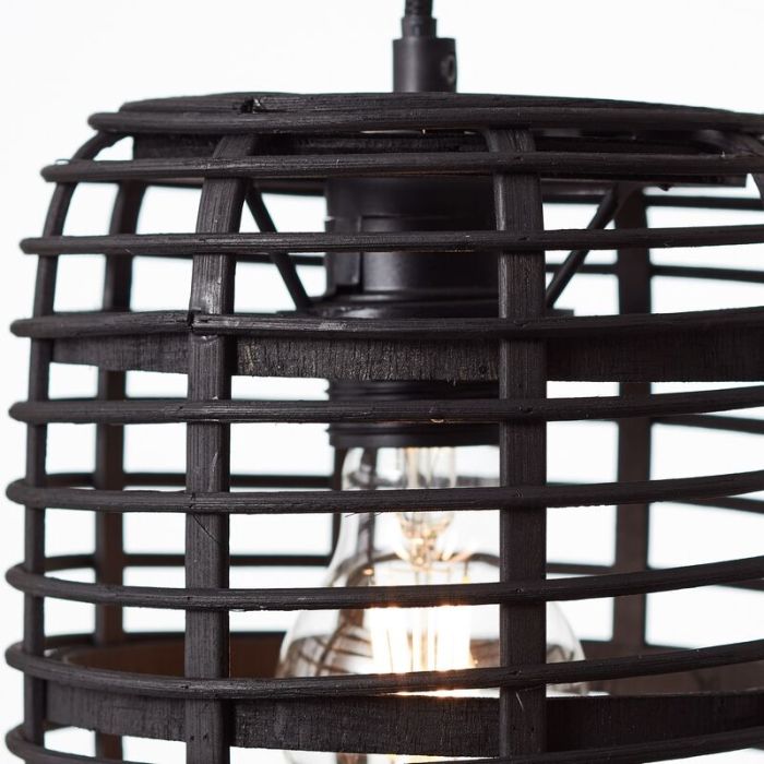 Landelijke eettafel hanglamp Deacon, Metaal