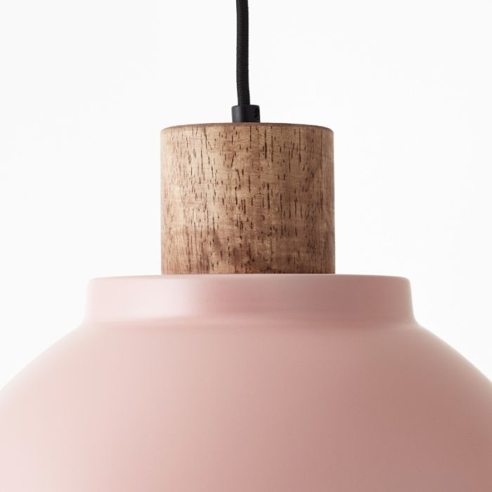 Landelijke hanglamp roze, Thalina