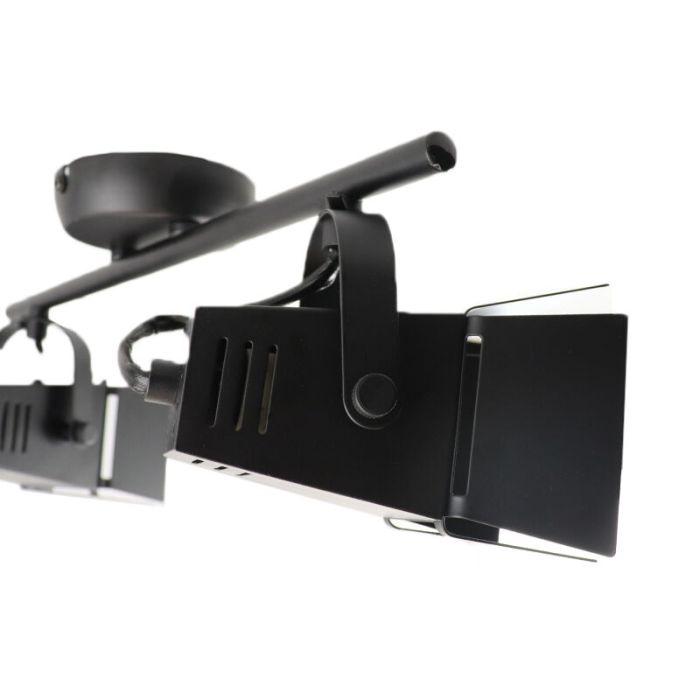 Industriële plafondspot zwart, Jowenna, 5W, 3000K LED