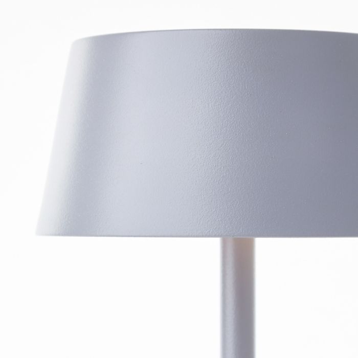 Moderne buiten wandlamp op zonne-energie grijs, Soumaya, 4W, 3000K LED, IP44, 3-staps dimbaar